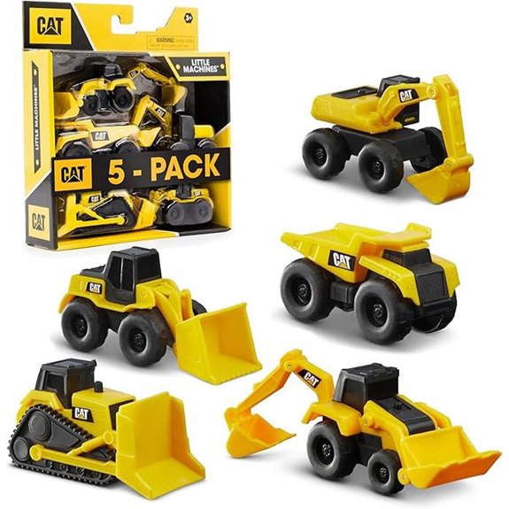 Caterpillar Kleine Maschinen 5er-Pack Baumaschinen