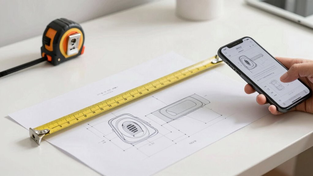 prüfen Sie die Abmessungen vor dem Kauf