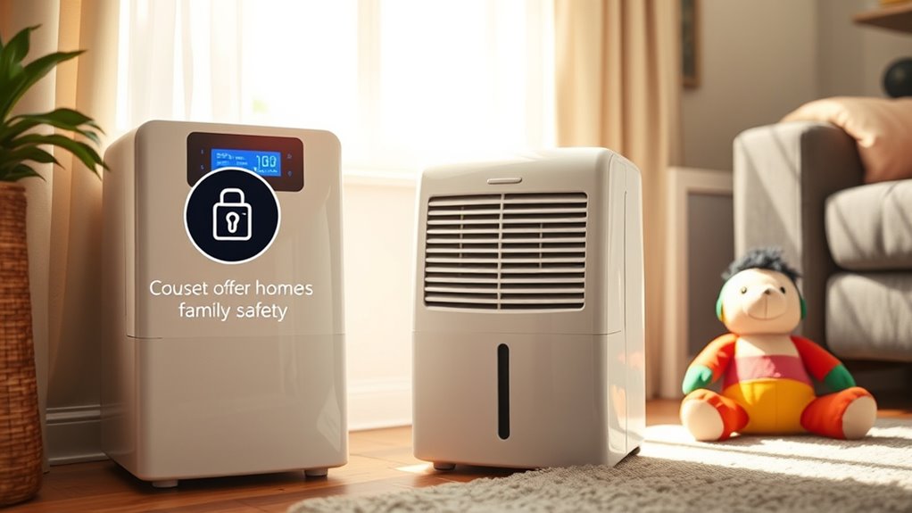 Kindersichere Eigenschaften eines Luftentfeuchters