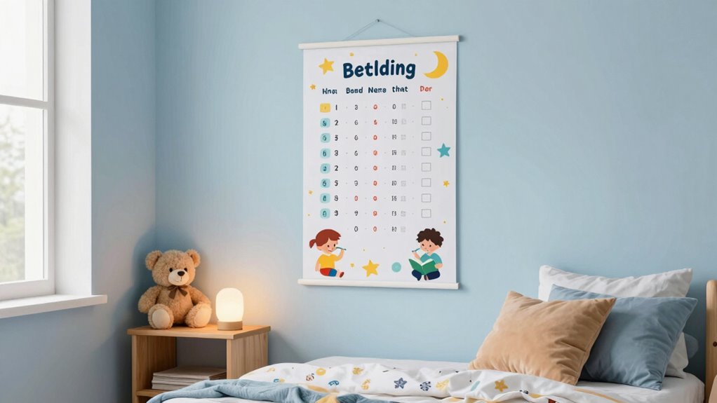 Kinder Schlafenszeit-Chart Routine