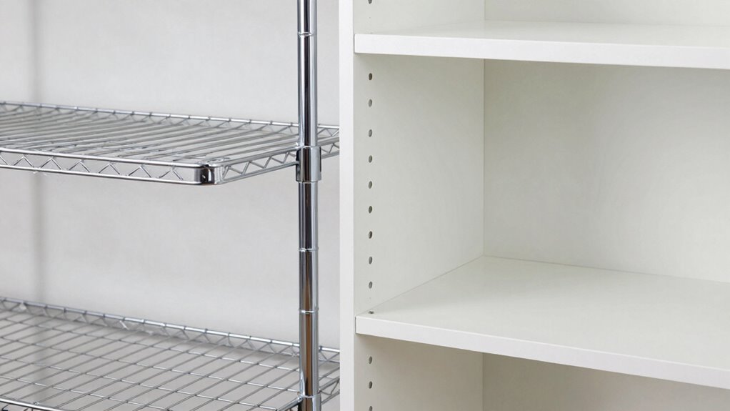 choose shelving based on durability