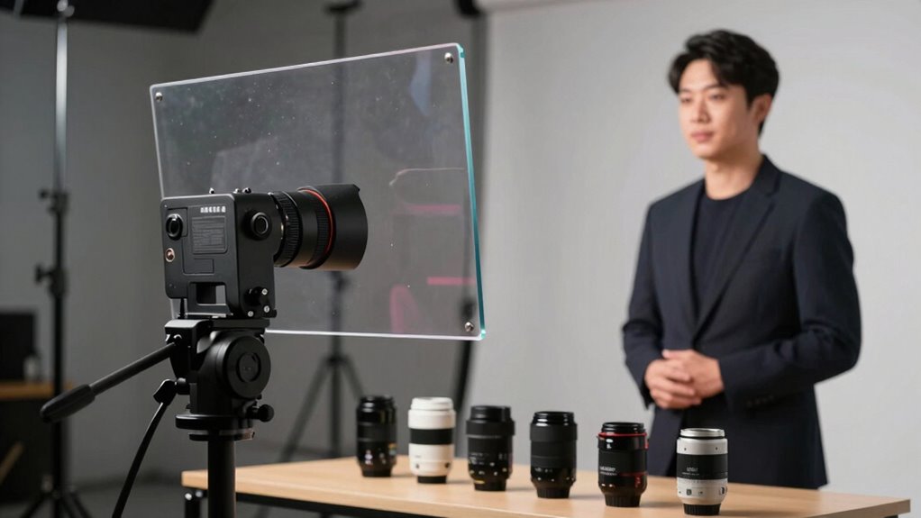 choose the appropriate teleprompter lens