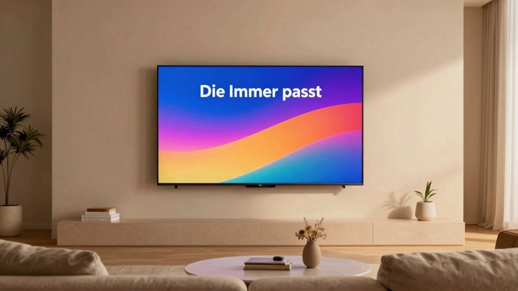 Auswahl der passenden Bildschirmgröße für den Raum