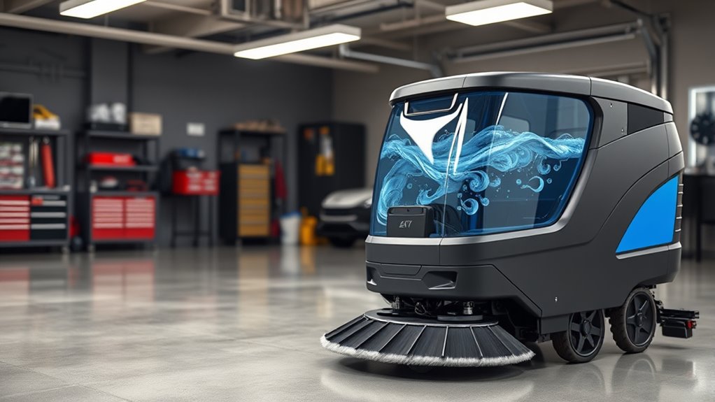 choosing the right garage floor scrubber