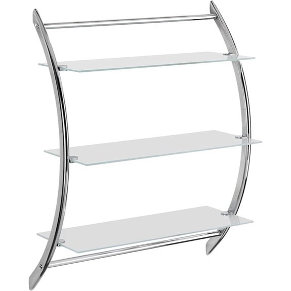 Wenko 15895100 Chrome Vermont Exclusive Wandregal 57 x 71 x 22 cm