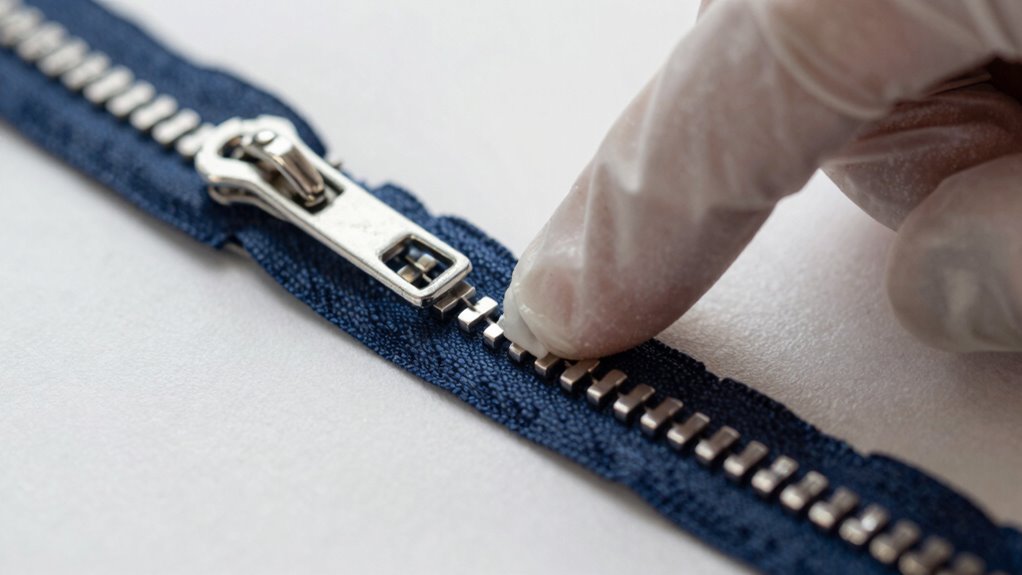 saubere Reißverschlüsse für reibungslosen Betrieb