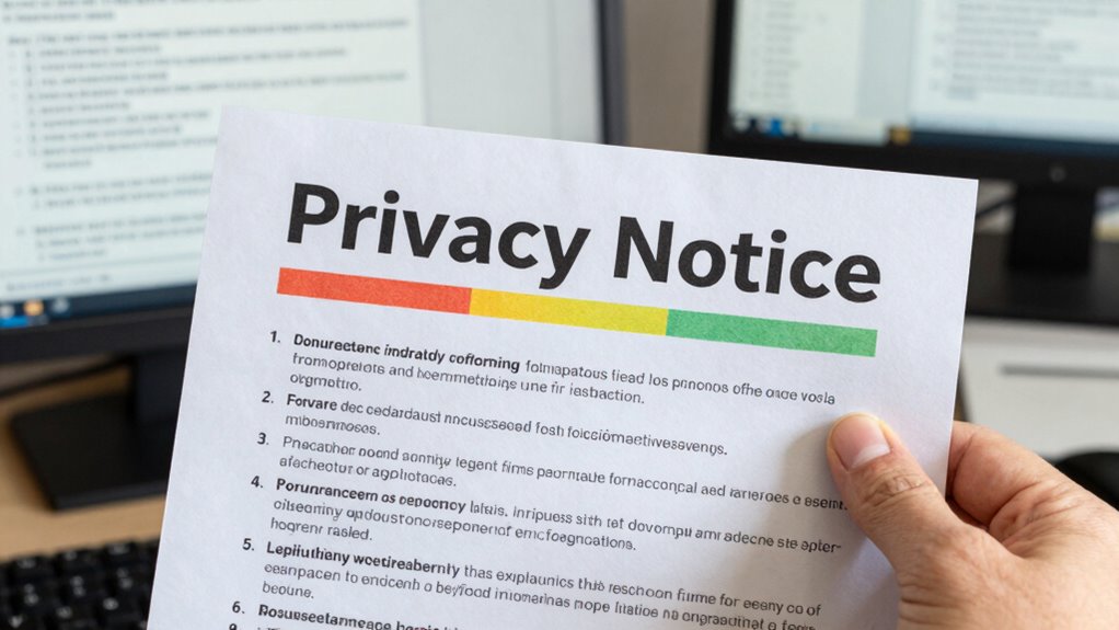 klare prägnante hervorgehobene Offenlegungen