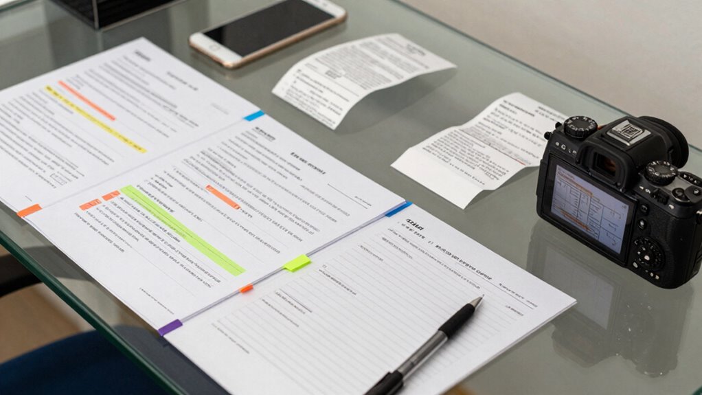 clear organized test documentation