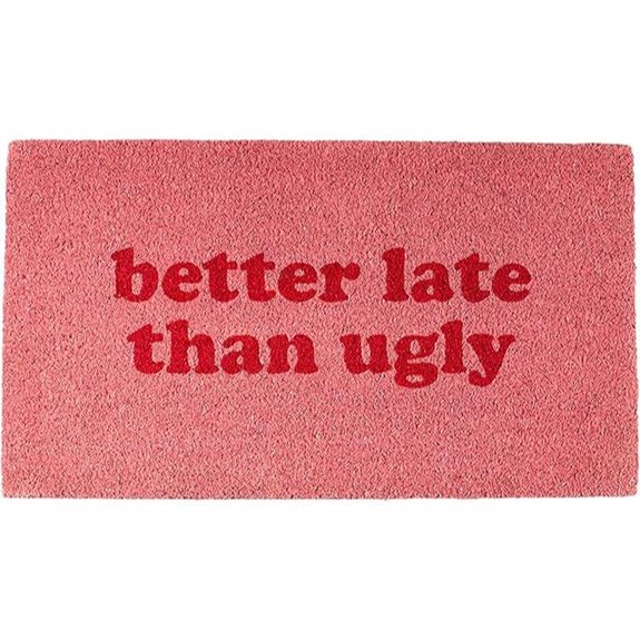 FISURA Besser spät als hässlich Kokosnuss Willkommenmatte