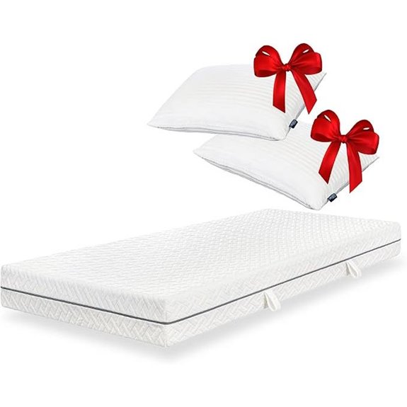 Komfortschaum-Matratze 140x200 cm mit Kissen