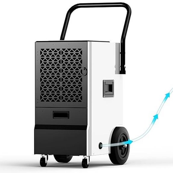 EUHOMY 160 Pint kommerzieller Luftentfeuchter mit Ablauforganisierung