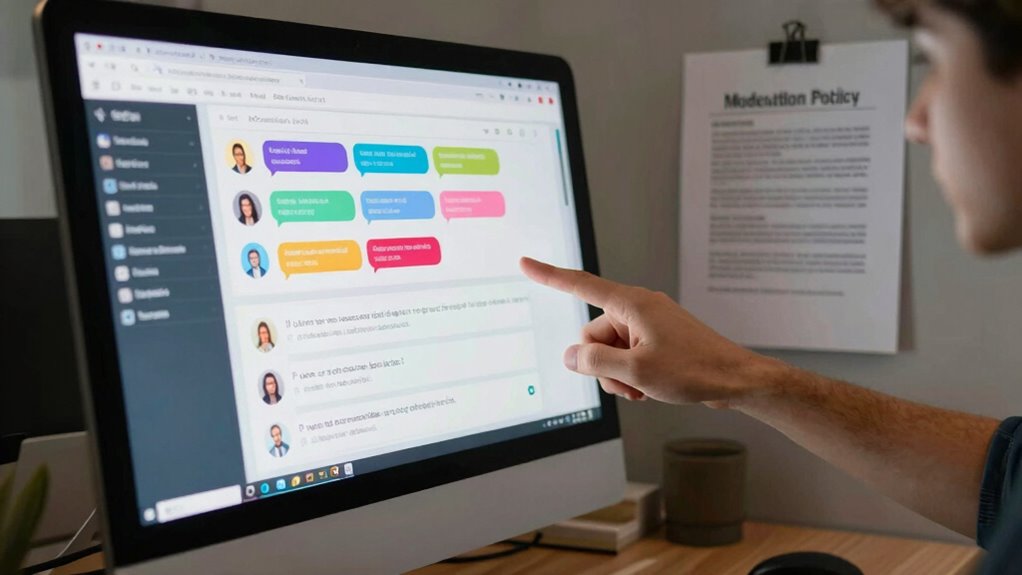 kommuniziere klare Moderationsrichtlinien