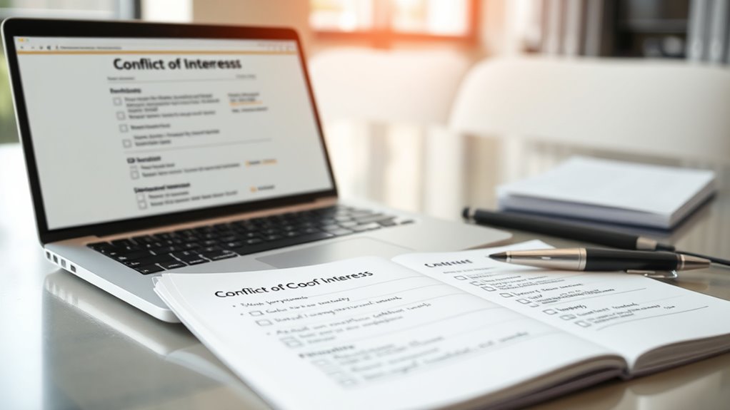 conflict disclosure and review