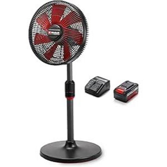 Einhell kabelloser Ventilator mit Akku und verstellbarer Höhe