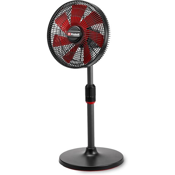 Einhell kabelloser Ventilator mit 4 Geschwindigkeiten und Schwenkfunktion