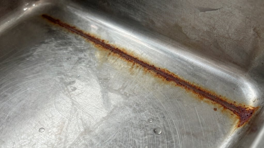 corrosion causes stainless stains
