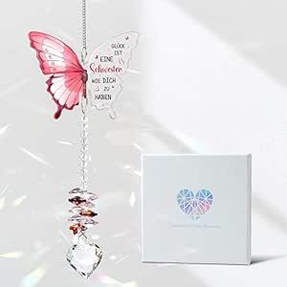 Schwester Geschenk Kristall Sonnenfänger Geburtstagsgeschenk
