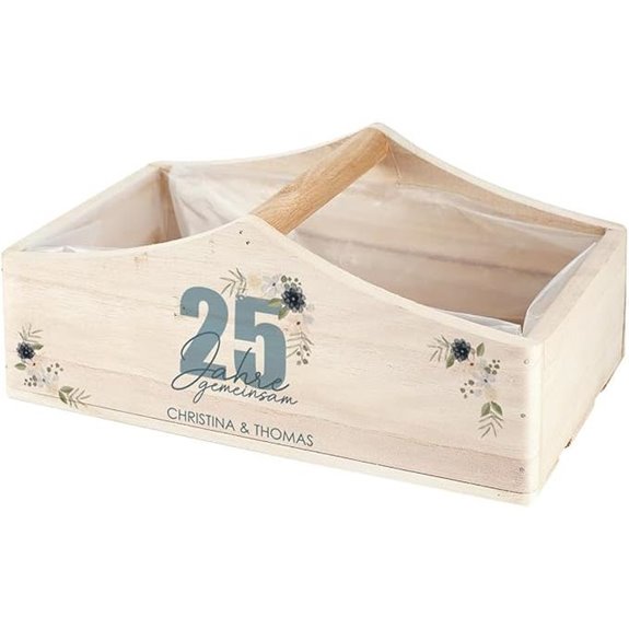 Personalisierter Geschenkkorb für Hochzeit oder Jubiläum