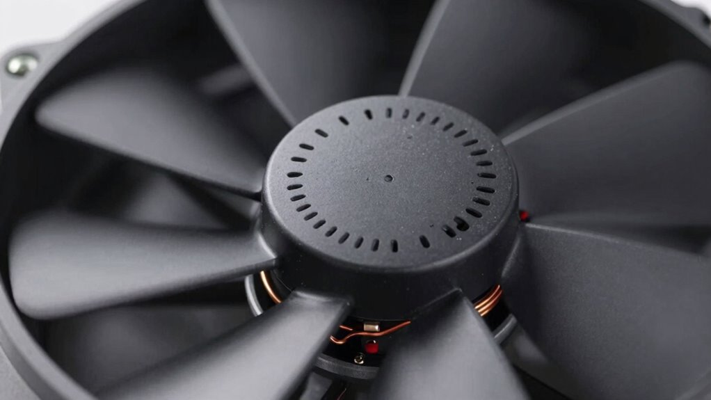 dc-Motor betreibt Ventilatoren