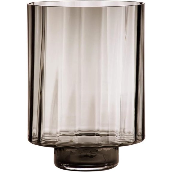 GILDE XXL Dekorative Glaslaterne Braun 35 cm
