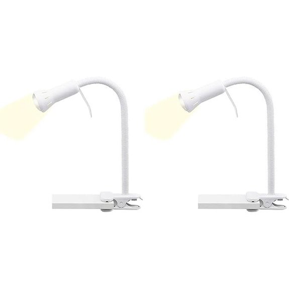 Dekorative Klemme-Lampe mit flexiblem Arm und Schalter