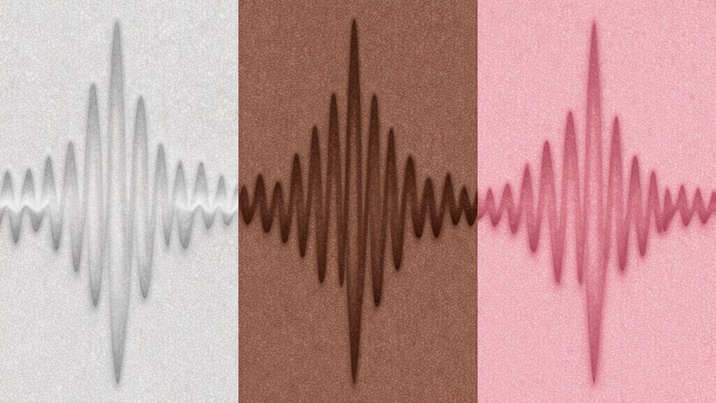 different noise spectral distributions