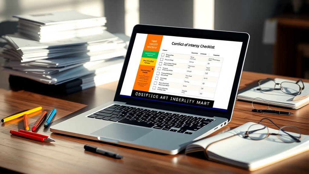 disclose affiliations to ensure integrity