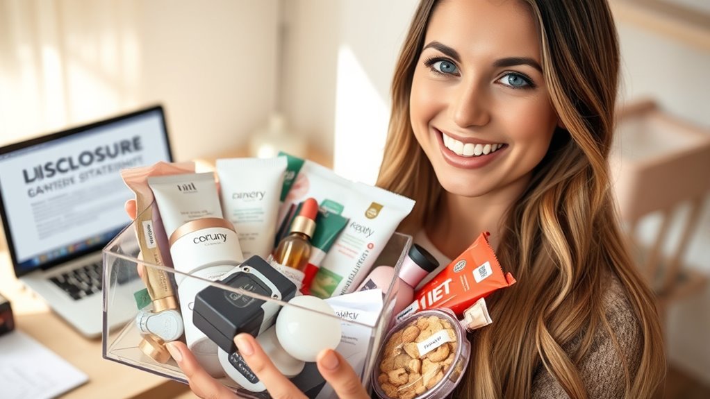 disclose sponsored content honestly