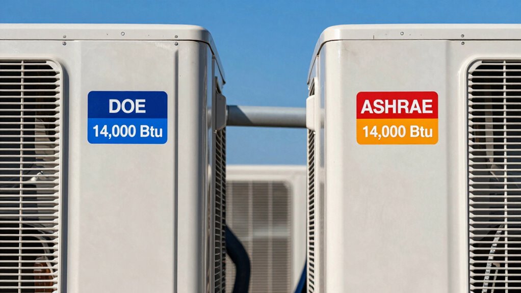 doe vs ashrae btu ratings