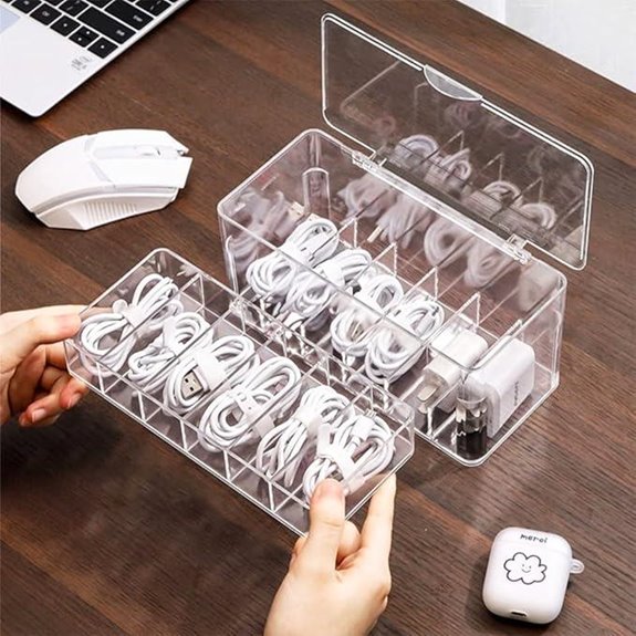 Doppelte Schicht Kabel-Organizer-Box mit Zubehör