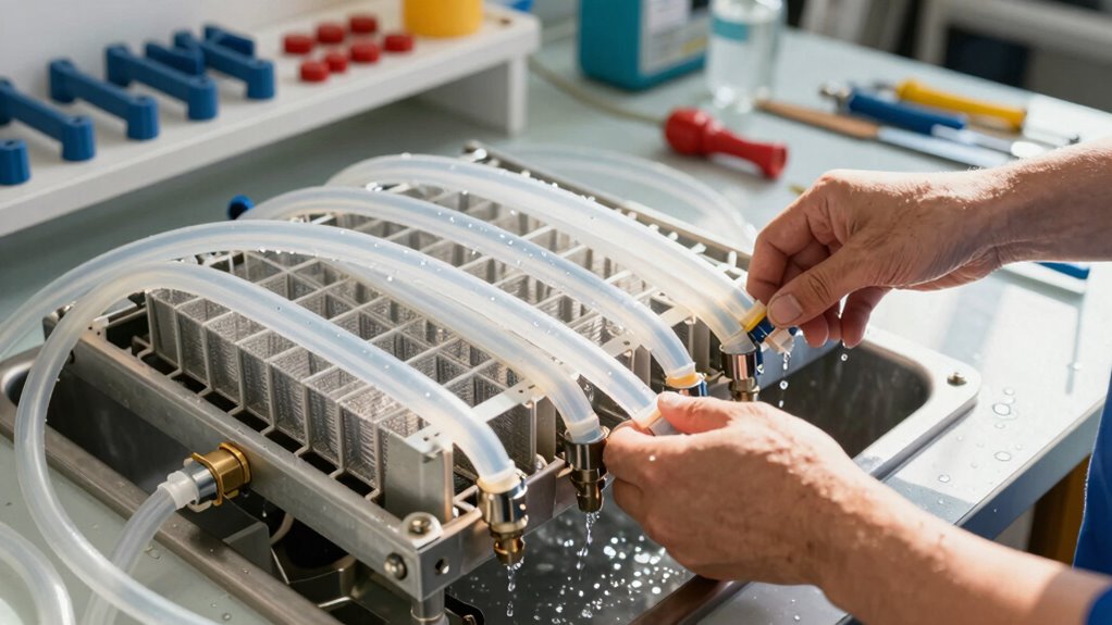 drain drain flush dry