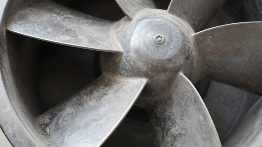 Staubfilm-Bildung reduziert den Luftstrom