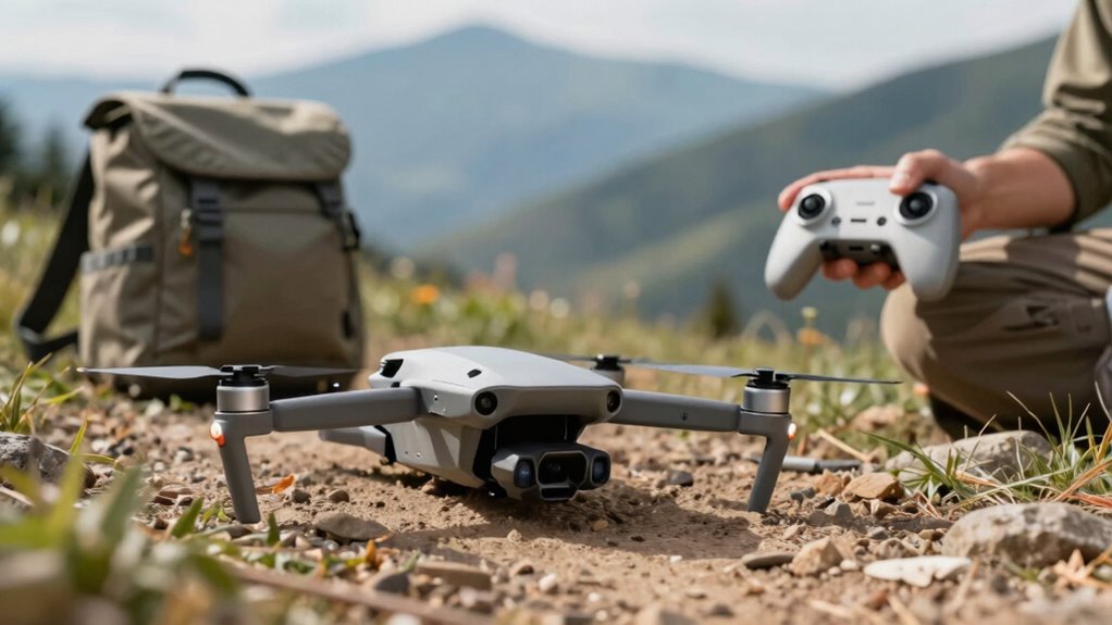 Einfaches tragbares Drohnen-Setup