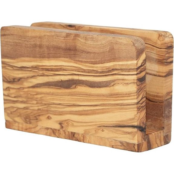 NATUREHOME Olivenholz Serviettenhalter Eco-Friendly Langlebig
