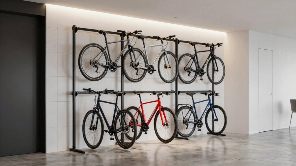 efficient apartment bike storage
