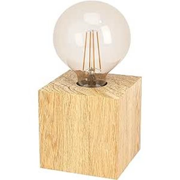 EGLO Prestwick HolzTischlampe für Schlafzimmer und Wohnzimmer