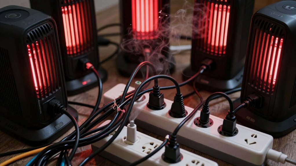 Elektrische Gefahren mit Steckleisten