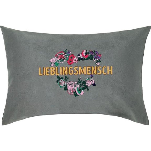 Stattbezug aus besticktem Kissen für Lieblingsperson 40x60cm