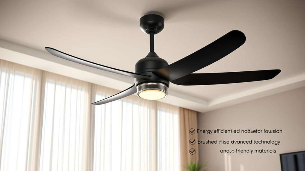 energy efficient ceiling fan features