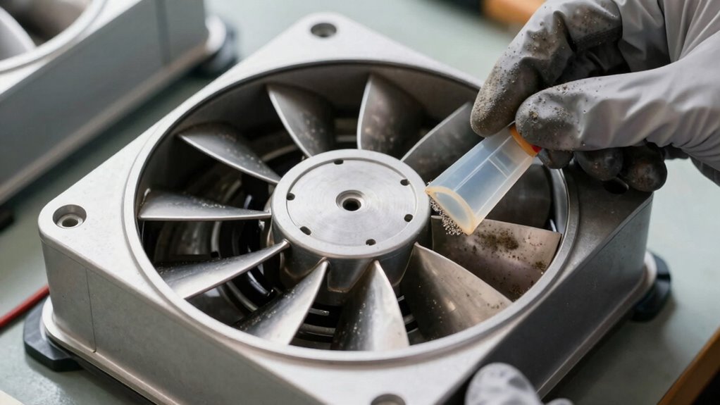 sorge für eine ordnungsgemäße Lüfterzusammenbau