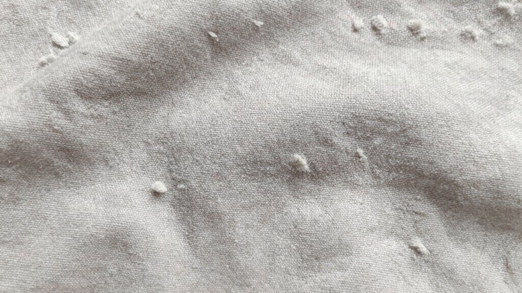 fabric deterioration through friction