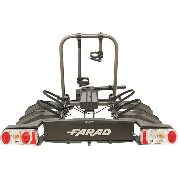 FARAD Susa Anhängerkupplungsträger für E-Bikes und Fat Bikes (2 Fahrräder) - Schwarz