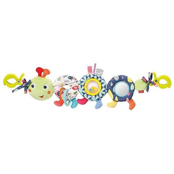Fehn Baby-Buggykette mit Caterpillar-Spielzeug