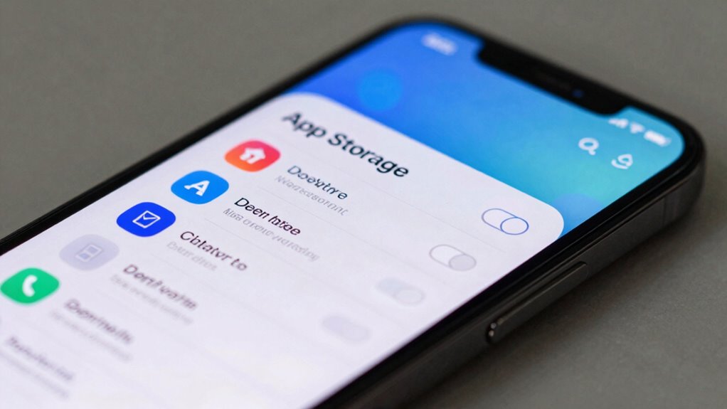 Finde App-Speicher-Einstellungen