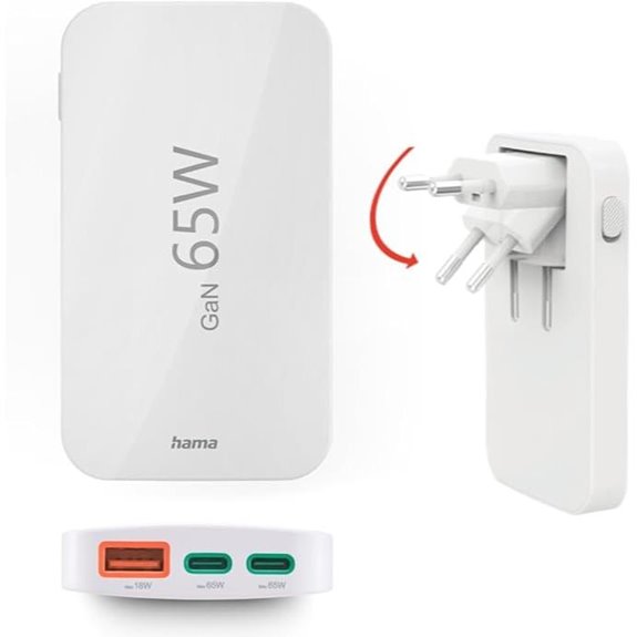 Hama 65W USB-C Schnellladegerät mit GaN-Technologie