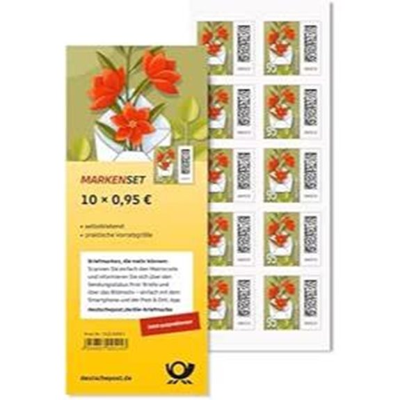 Deutsche Post Blumenscheiben Briefmarken 10er Pack