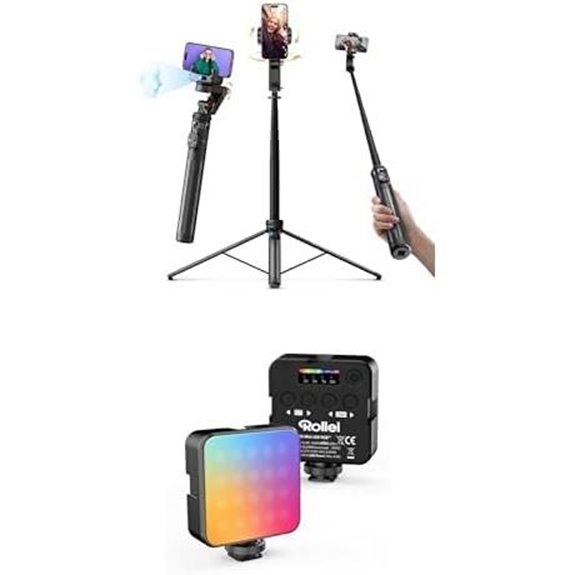 Rollei Gimbal mit KI-Tracking & RGB-Kamera-Licht