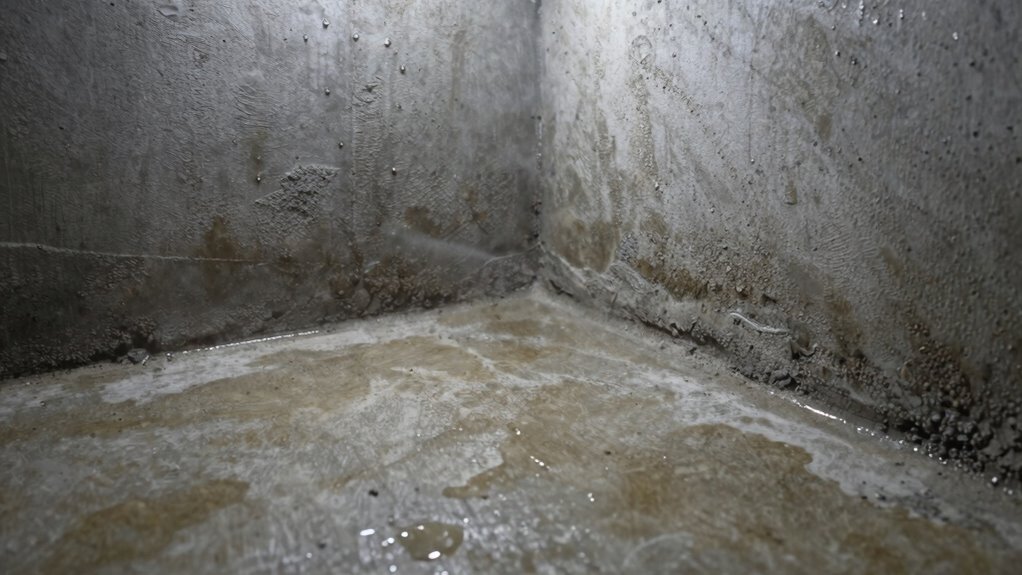 groundwater seepage causes basement moisture