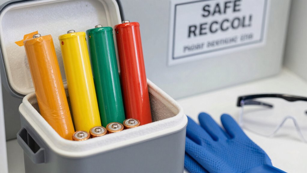 Behandle beschädigte Batterien sorgfältig