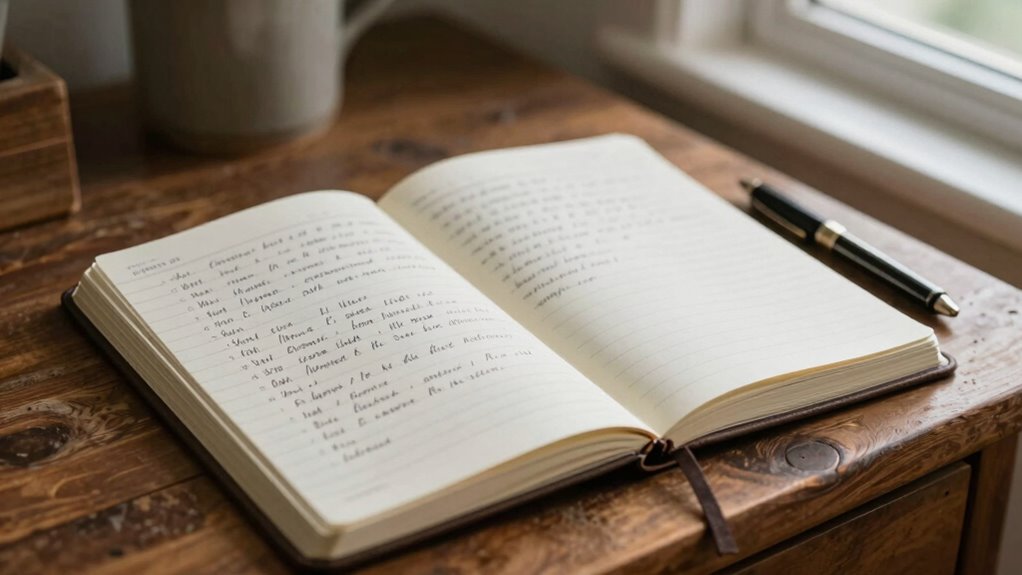 handschriftliche Schlafjournal-Einblicke